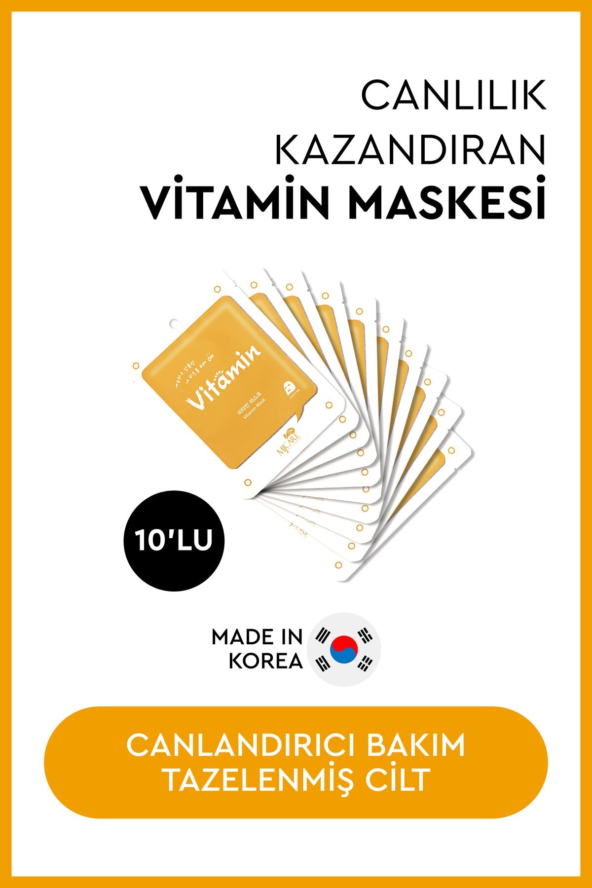On Vitamin Mask -vitaminli Yüz Maskesi 10'lu